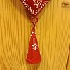 Cuore + campanella in latta rosso