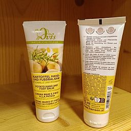 Crema mani e piedi alla Patata con camomilla e rosmarimo