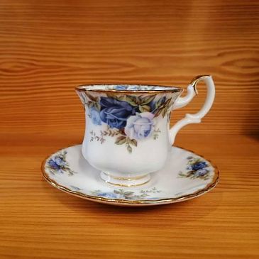 Tazza Coffee con piattino MOONLIGHT ROSE