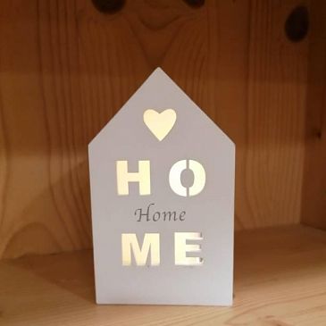 Casetta Luminosa Bianca "HOME"