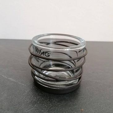 Portacandele Spirale Tondo Piccolo in Ferro